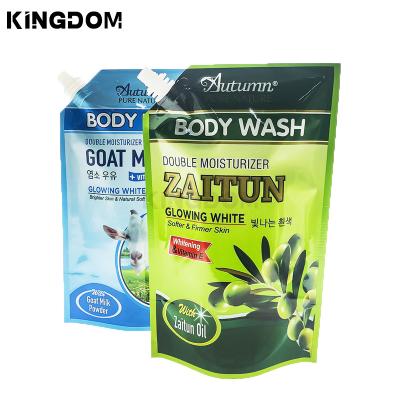 China Moisture Proof Liquid Soap Laundry Spouted Refill Pouch Washing Detergent Powder Packaging Bags Spout Pouch for sale