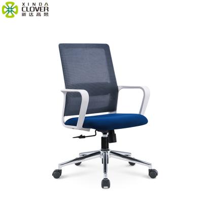 China (Size) Supplier Comfort Conference Room Cloth Manager Ergonomic Wheel Staff Chair Mesh Swivel Adjustable Cheap Office Chair for sale