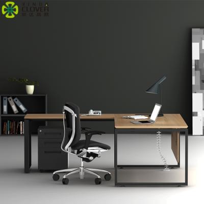 China European Style Modern Luxury Professional L Shaped Computer Executive MDF Furniture Executive Desk for sale