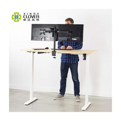 China (Height) Modern Design Adjustable Ergonomic Electric Sit Stand Computer Workstation Table Desk Frame With Controller for sale