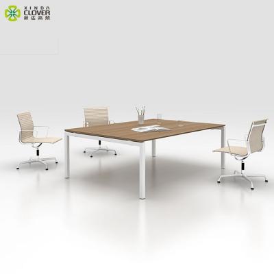 China Modern Curved Design Meeting Room Office Meeting Table Metal Base Modern Curved Conference Table for sale