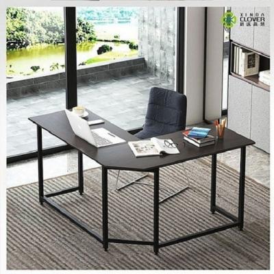 China Home Office Modern L Shape Home Office Wooden Writing Table Computer Desk Set for sale