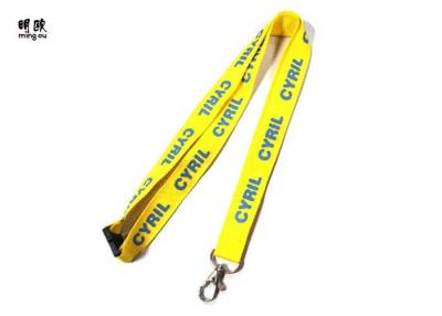 China Printed Logo Badge Holder Lanyard For Business Meeting Polyester Material for sale