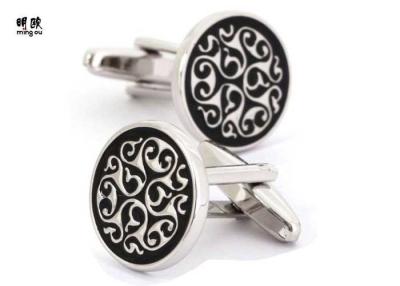 China Decoratie die Cufflinks van het Douanemonogram, Gegraveerde Cufflinks van Modieuze Mensen gebruiken Te koop