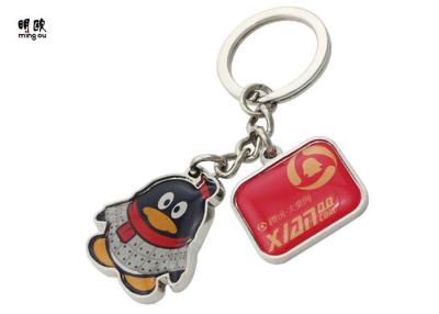 China Keyring animal da cola Epoxy do projeto com etiqueta dada forma pinguim para a menina à venda