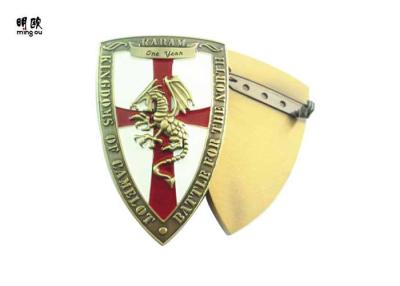 Chine Le badge nominatif d'emblème de souvenir de chemise/Pin Badges en alliage de zinc avec la couleur en bronze à vendre