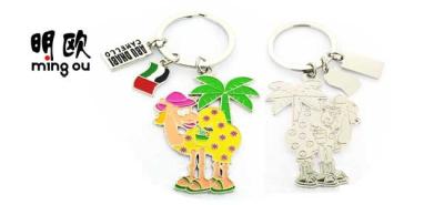 China Color Fill Design Metal Key Ring / Key Chain Custom , Zinc Alloy Material For Promotion for sale