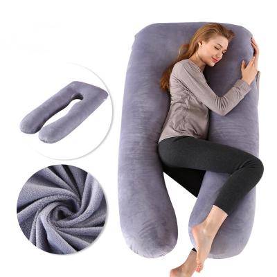 China High Quality Anti-static Velvet Sleep Women Body U Shape Pregnant Pregnancy Maternity Pillow for sale