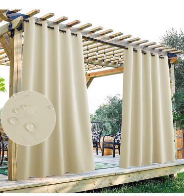 China Outdoor Blackout Pergola Deck Lanai Cabana Patio Curtains Waterproof for sale