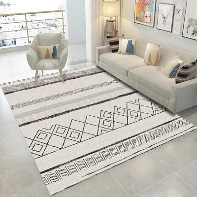 China Washable Custom Bohemian Geometric Floor Modern Living Room Large Area Rugs and Blankets Center Moroccan Rugs for sale