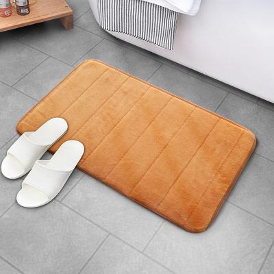 China Anti Slip Mat Floor Hotel Memory Foam Bathroom Cover Washable Bath Mats Absorbent Non Slip Bath for sale