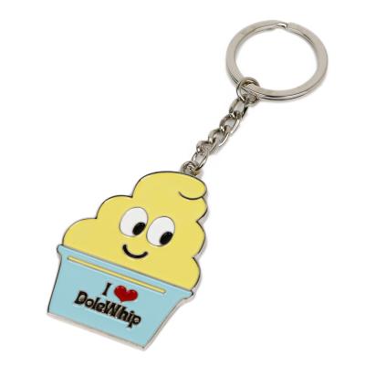 China Various Designs Promotional Cartoon Anime Ice Cream Key Key Chain Decoration Gifts Metal Keychains for sale