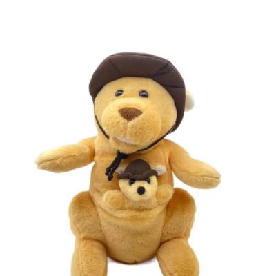 China Farming Customized Kids Gift Early Education Plush Toy Kangaroo Doll and Baby Music Soft Toy for sale