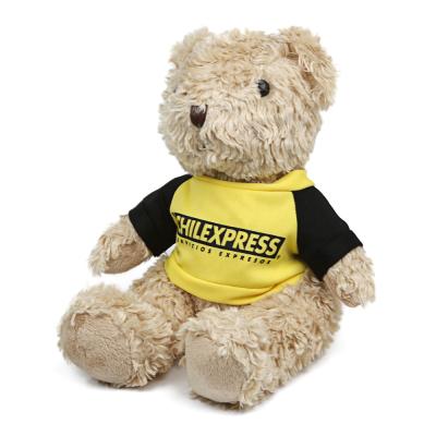 China Customized Promotional Custom Farming Teddy Bear Small Logo Teddy Bear Plush Toy for sale