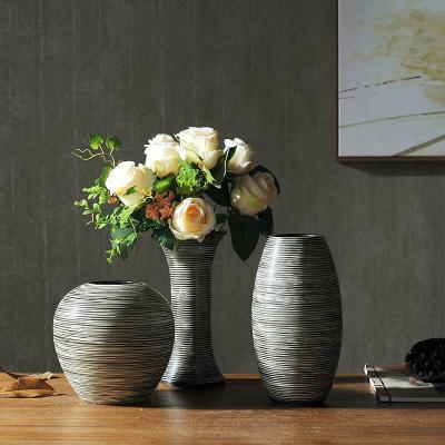 China Minimalist China Flower Vases Handmade Ceramic Tabletop Vase For Home Decoration Flower Pots for sale