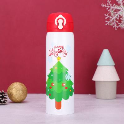 China New Design Thermos Bottle NEW YEAR Christmas 304 Stainless Steel Cartoon Hot Water Cup PORTABLE Custom Cute Printing for sale