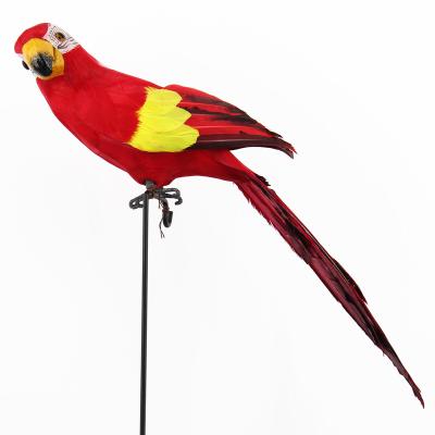 China Parrot Make 60cm Huge Artificial Parrot Birds For Christmas Home And Garden Decoration for sale