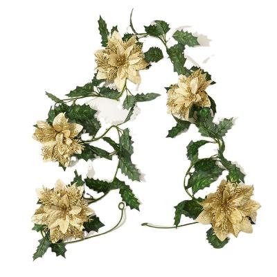 China Wholesale 1.8m Diameter 1.8m Flower Rattan Wall Sprinkling Powder Decorative Artificial Flower For Christmas Wedding Decoration for sale