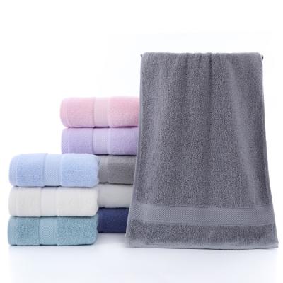 China Wholesale Hot Viable Pure Custom Logo Absorbent Bath Towel Household Cotton Towel Household Gift Worsted Face Towel for sale