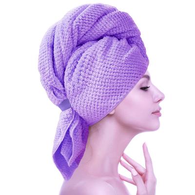 China Wholesale Cheap Super Soft Child Safe Hair Drying Towels Quick Dry Hair Wraps Spa Towels for sale