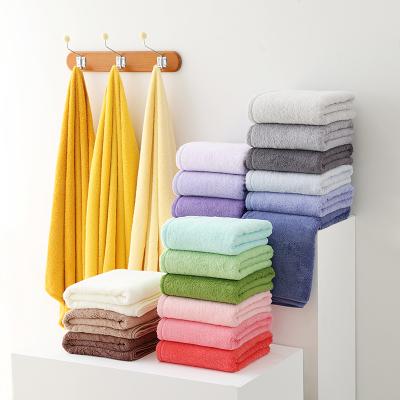 China Viable Factory Wholesale Multi Color Face Towel Combed Cleansing Towel Multi Color Cotton Hand Combed Cotton Towel Set For Spa for sale