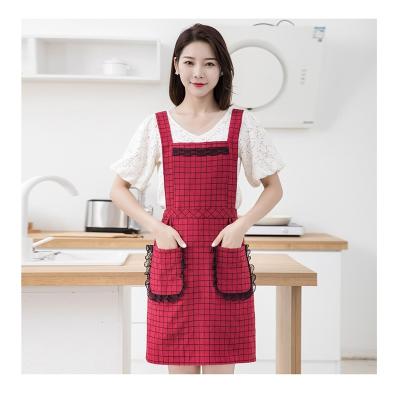 China Manufacturer Wholesale Waiter Apron Salon Apron Cleaning Checker Print Masonic Aprons for sale