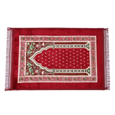 China Stain Resistant Ramadan Muslim Prayer Mat Islamic Prayer Covers Carpet For Muslim Anti Slip for sale