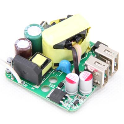 China Phone charging usb 3 pcba smart mobile phone charger home power supply charger mobile pcb board and housing for sale