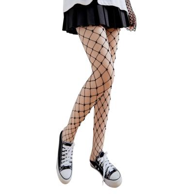 China Sexy High Stockings Anti-Seize Big Dot Sexy Pantyhose Stockings Tight Elastic Waist Design Ladies Net for sale