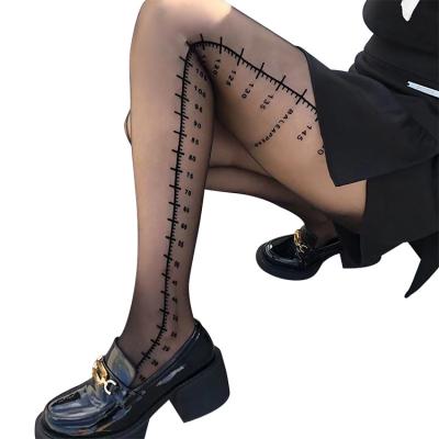 China Wholesale high quality anti-seizing high quality woman's sexy transparent thin elastic waist sexy black stockings for sale