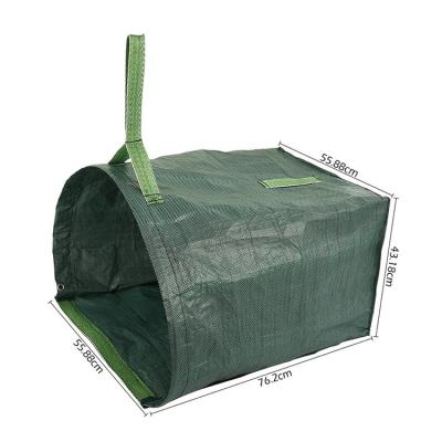 China Durable High Quality Outdoor Garden Bag Reusable Foldable Garden Waste Sack Leaf Bag For Collecting Leaves for sale