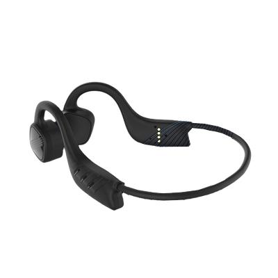 China Osteoconduction Bone Conduction Headset With MP3 Function IPX8 Waterproof Hanging Type Memory Card 8G Ear Life Long Battery Wireless Earphone for sale