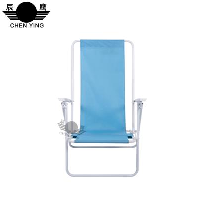 China Fishing chair factory price camping armrest plastic beach chair for sale