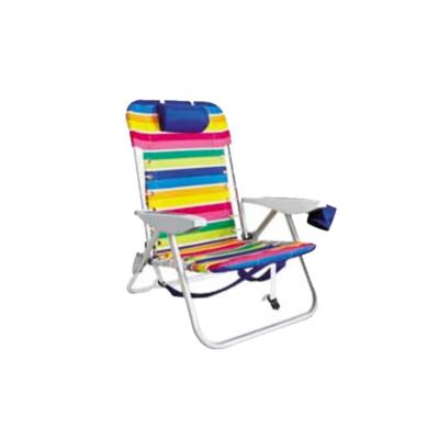 China Fishing Chair Camping Travel Garden Stainless Steel Rainbow Beach Chair for sale