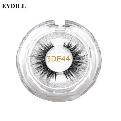 China Wholesale Natural Soft False Mink Lashes Perfect Silk Lashes And Free Samples Cruelty Free Faux Eyelashes for sale