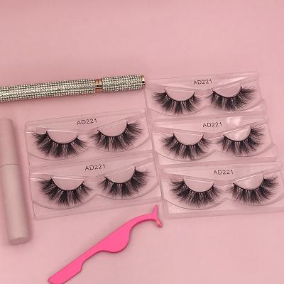 China Mink Lashes Korean Cruelty Free Whispy 3D Natural Soft Wholesale Silk False Eyelashes Manufacturers Removable Eyelash Lashes for sale