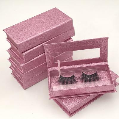 China Custom Long Lasting Wispies False Eyelashes Pink Eyelash Box Packaging Qingdao Mink Eyelash Private Label 3d Mink Eyelashes Real Mink Lashes With Case for sale