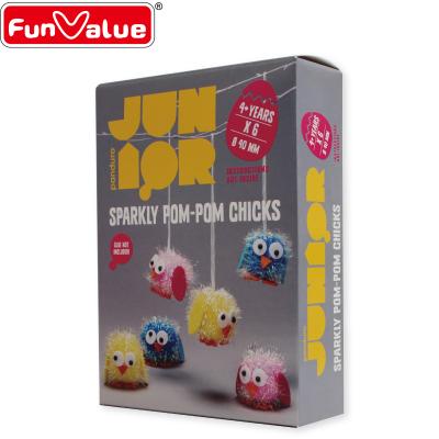 China Hot Sale China Audit Factory Sparkly Pom-pom Chicks DIY Gift Set For OEM for sale