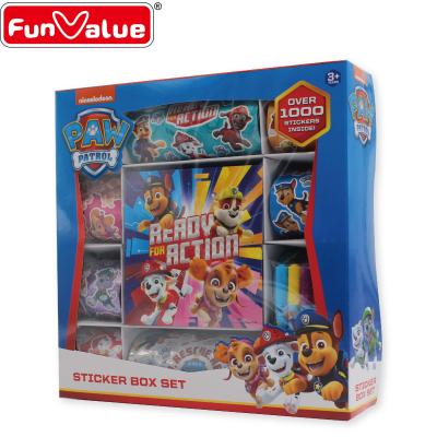 China Eco Friendly Cartoon DIY Sticker Kids Funny Over 1000 Pieces Box Set Sticker for sale