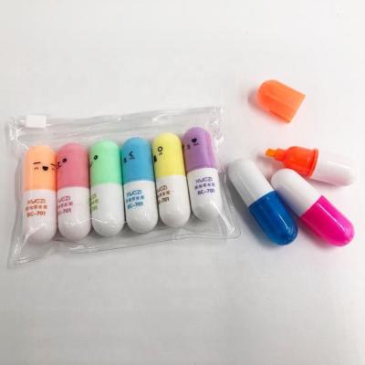 China Colored Mini Novelty Shaped Highlighter Audit Factory Novelty Highlighters Coloring Pen for sale