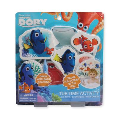 China Baby Bath Toy Eco Friendly EVA Foam Heat Transfer Printing Shaped Baby Bath Toys for sale