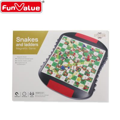 China Good International Standard International Classics Spend Time Toys Entertainment Snakes And Ladders Game Magnetic Ludo Game for sale