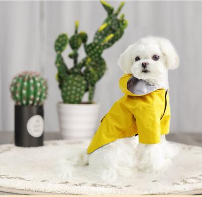 China Stocked Breathable Reflective Pet Jacket Anorak Rainy Day Raincoat For Dogs for sale