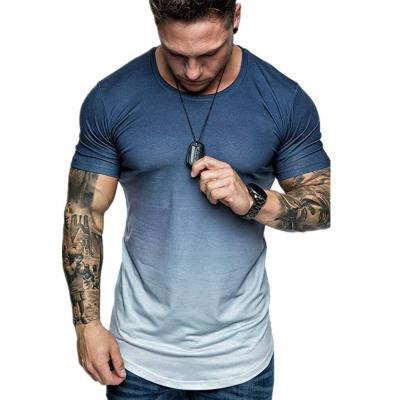 China Wholesale QUICK DRY short dry fit men's plain white fitness o-neck sleeve sublimation cotton sports t-shirt for sale