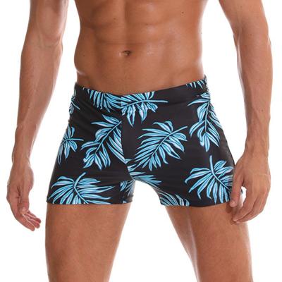 China Custom Print Panel Print Swimsuit Breathable Bath Suit Shorts, Mens Tight Fit Underwear Briefs Swim Boxer Shorts for sale