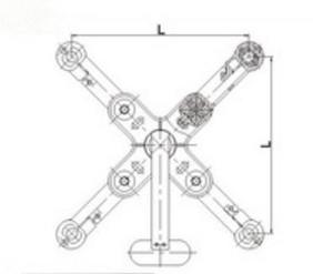 China Four Split Conductor Single Pendulum Spacer ISO9001 Certificated Flexible Spacer for sale