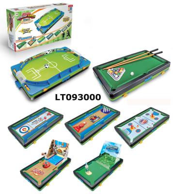 China 7 in 1 mini games desk toys, football, curling, basketball, golf, billiards, bowling& hockey game games toys LT093000 for sale