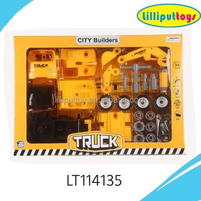 China Friction Toy New DIY Excavation Machinery Toy Sand Machine Truck Digging Toy for sale