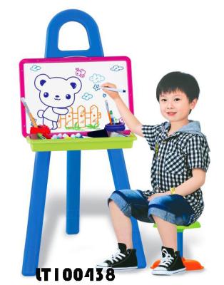 China 2014 Plastic Kids Enrollment Board Plastic Easel Toys With Chair for sale