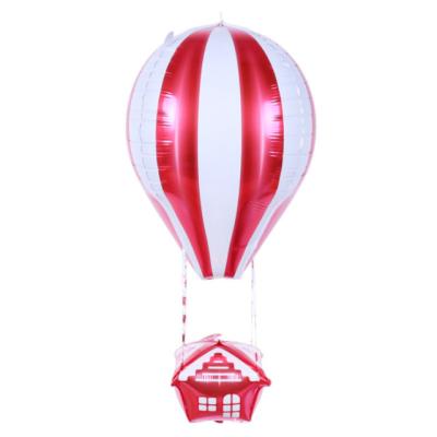 China Decorate Parties 22 Inch High Quality Hot Selling 4D Aluminum Foil Balloons Filled Hot Air Balloon for sale